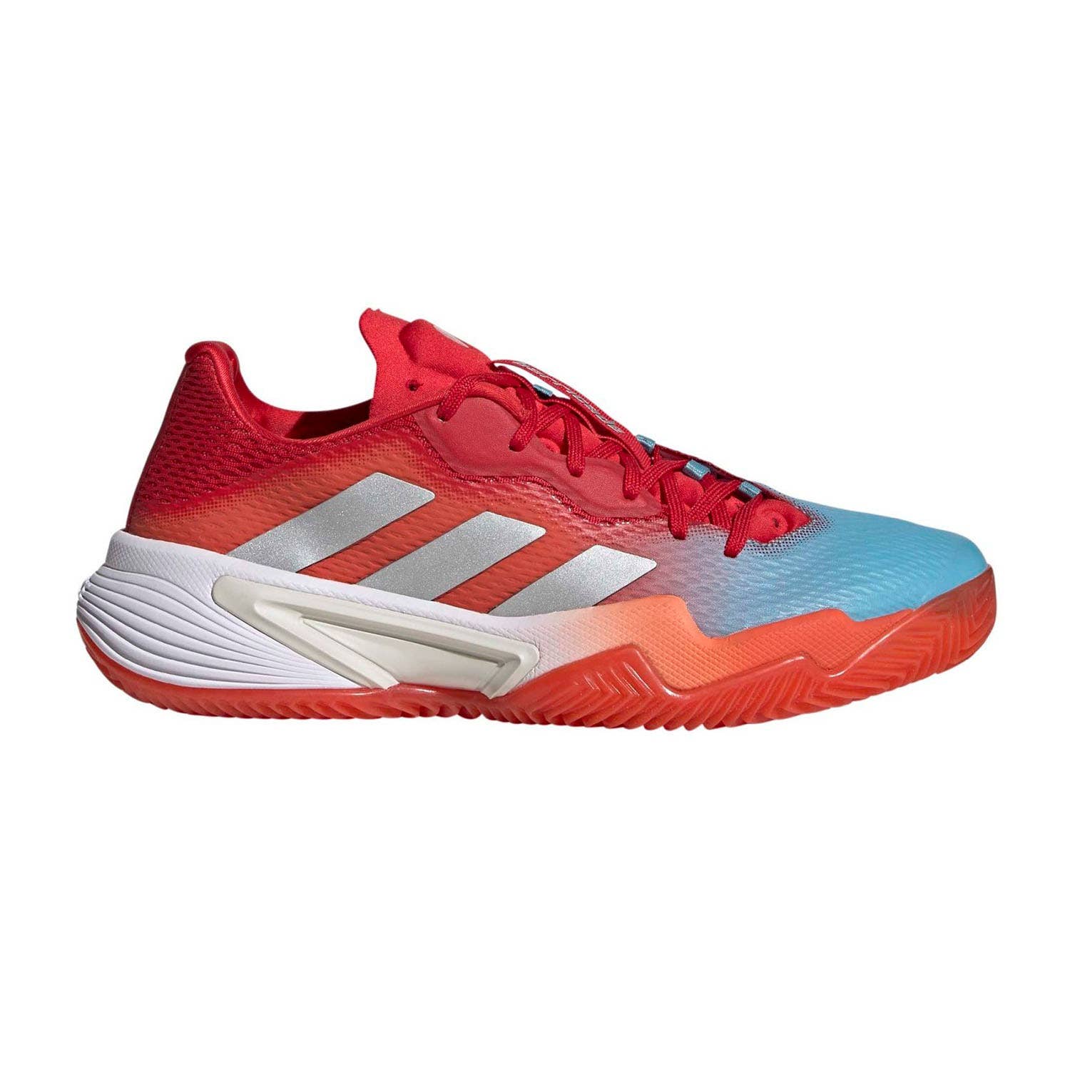 Adidas Barricade Clay Rojo Gris Mujer Hq8427