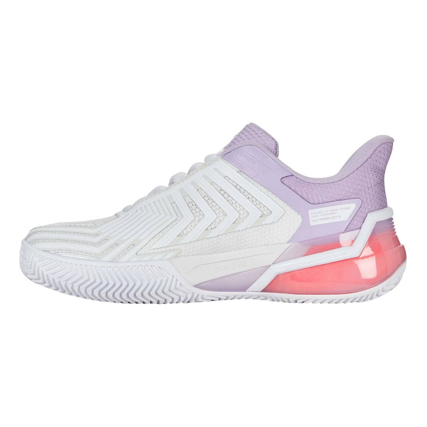 Kswiss Ultra Shot 4 Clay 94438182 Blanco Morado Mujer