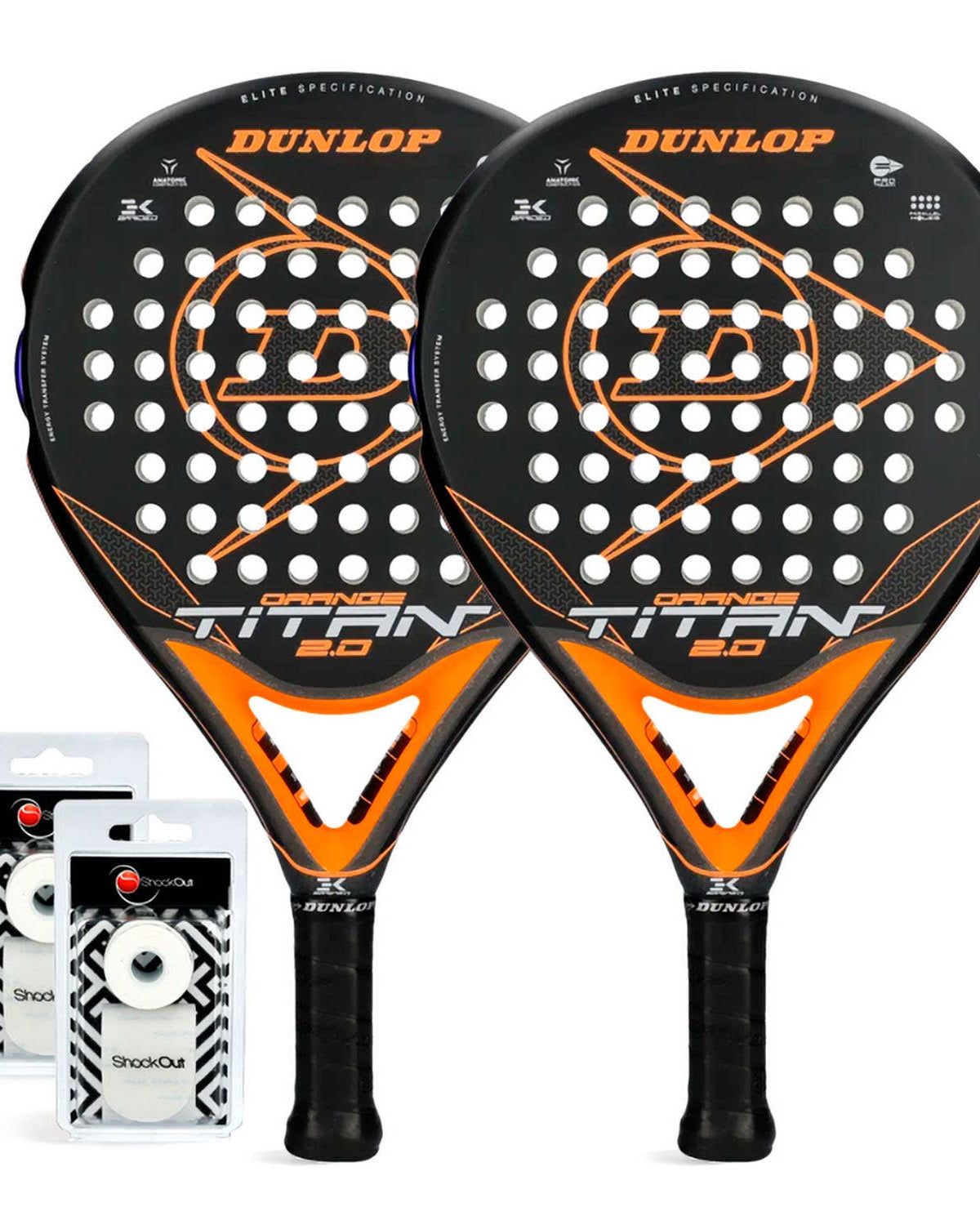 Pack Dunlop Duo Titan Naranja 2
