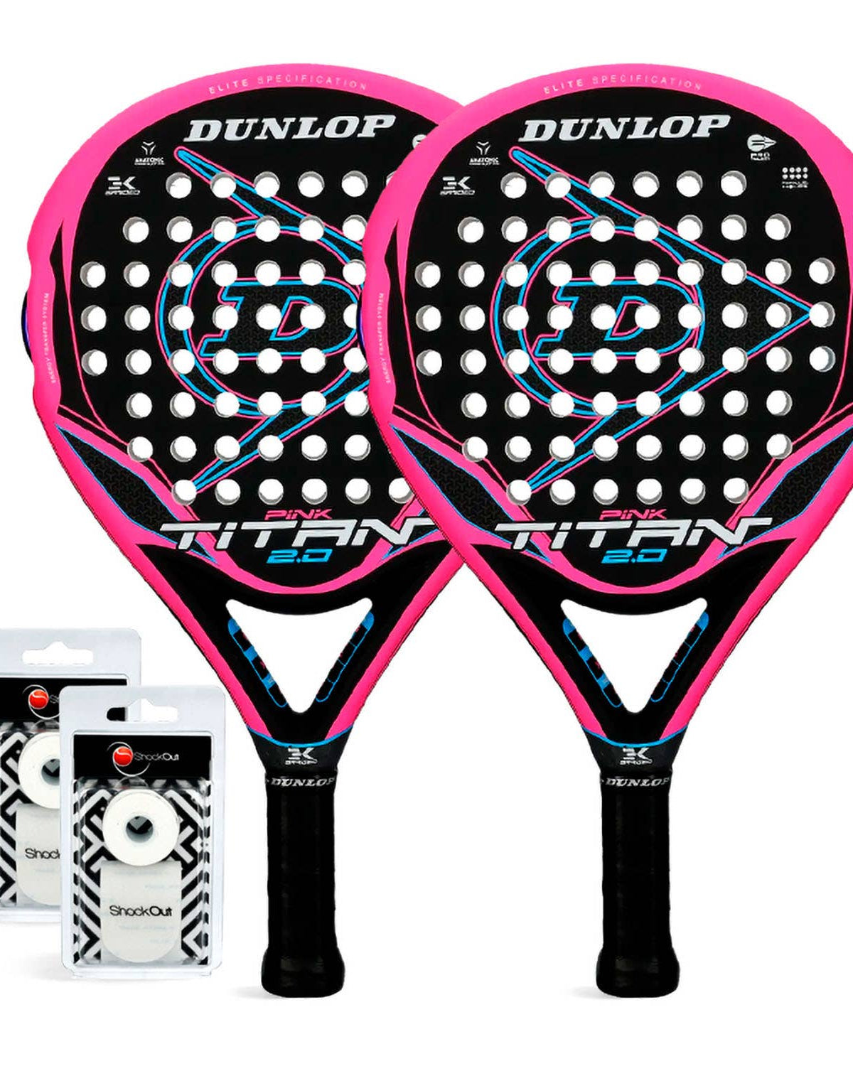 Pack Dúo Dunlop Titan 2.0 Rosa
