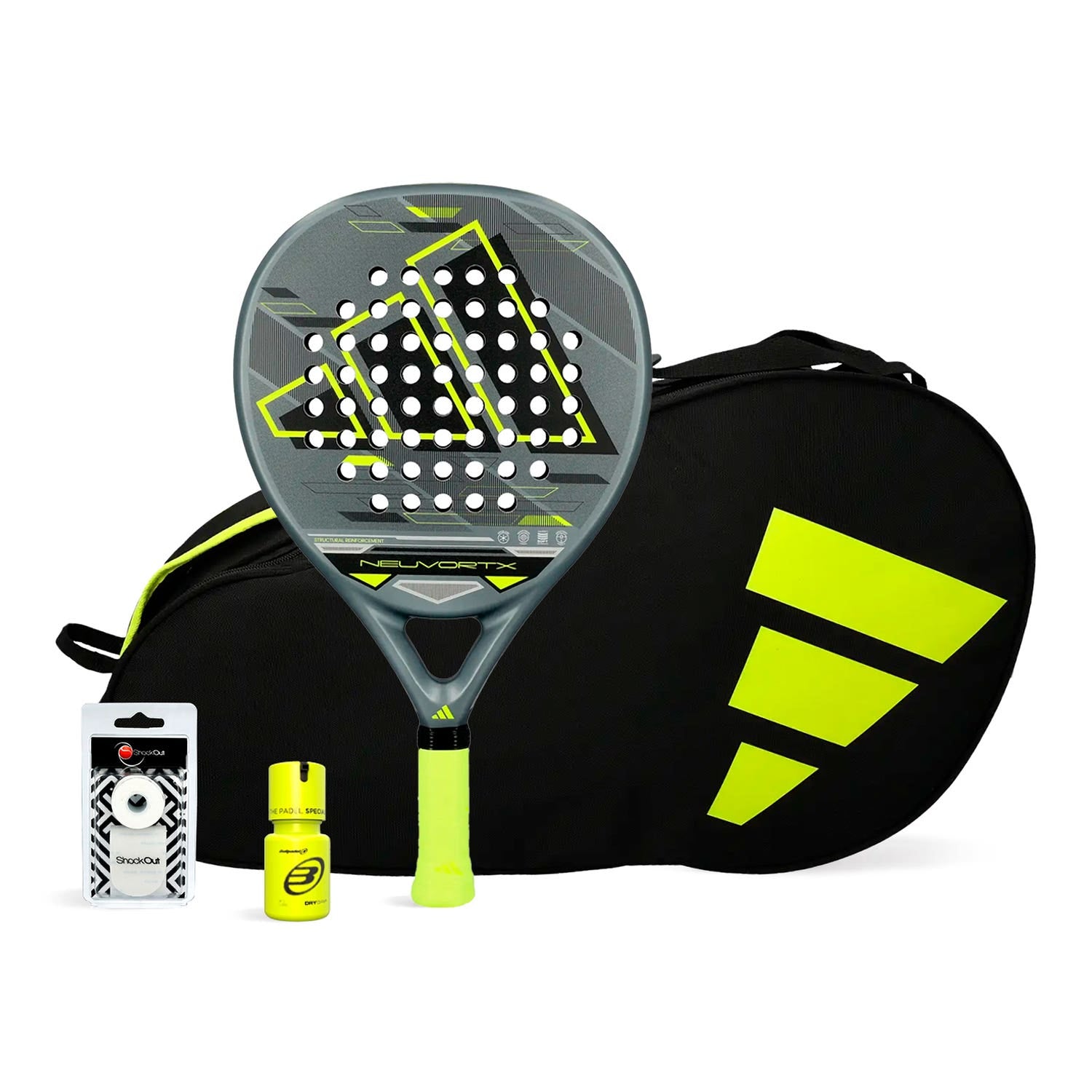 Pack Adidas Neuvortx Yellow Paletero Control Dry Grip