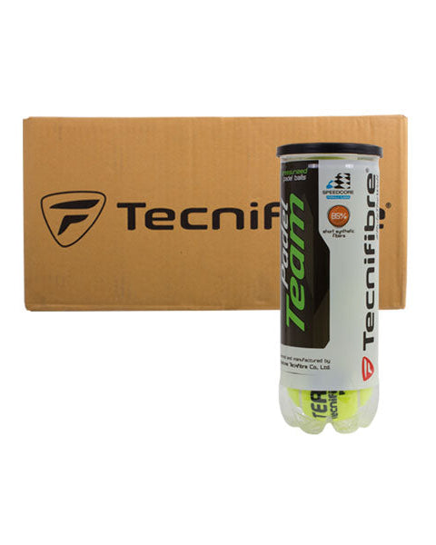 CAJON DE 24 BOTES DE 3 PELOTAS TECNIFIBRE PADEL TEAM - MegaPadelStore
