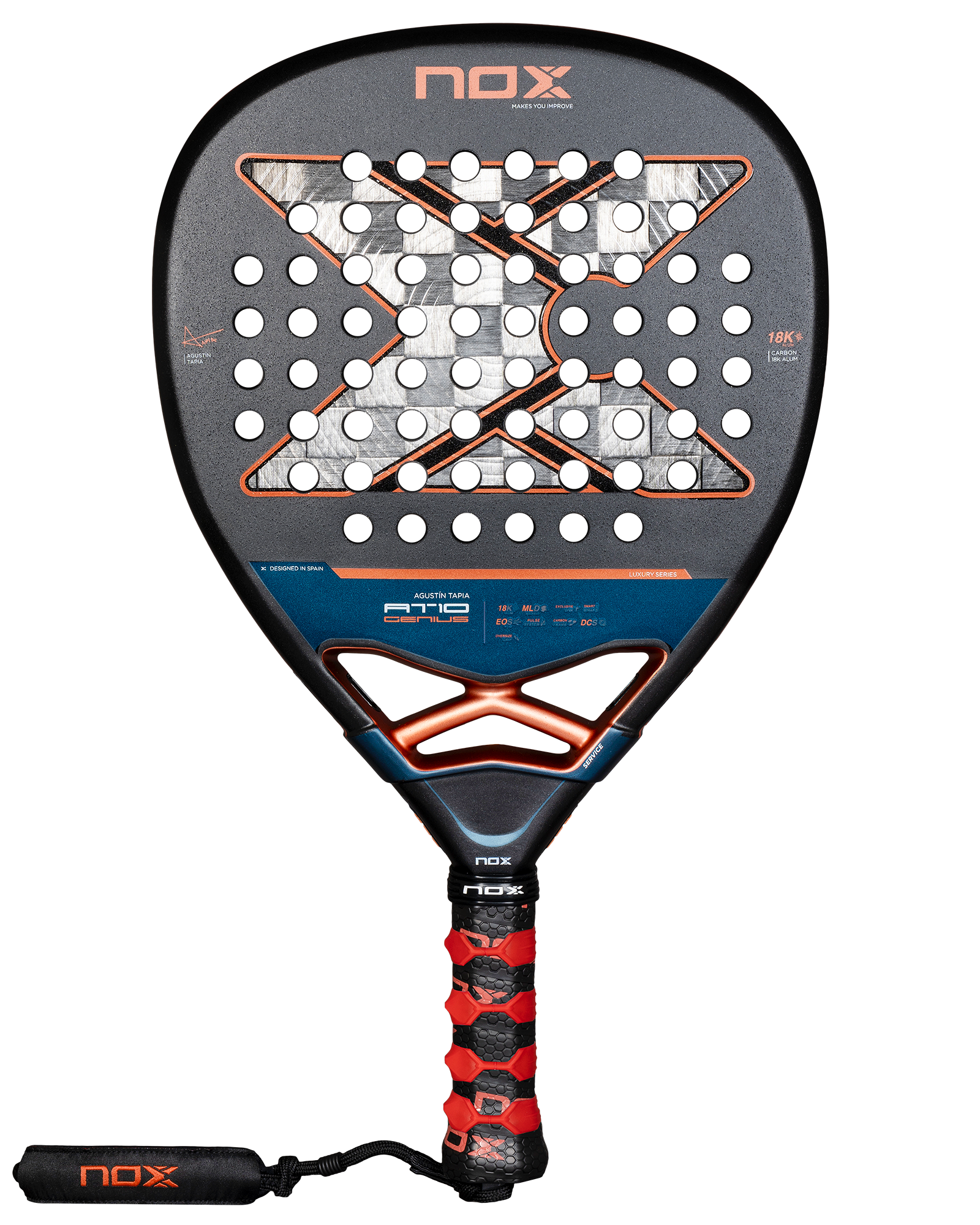 PALA AT10 GENIUS ATTACK 18K ALUM BY AGUSTIN TAPIA - MegaPadelStore