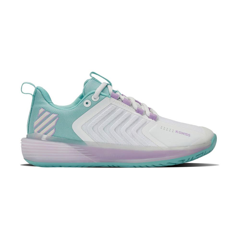 Kswiss Ultrashot 3 Blanco Azul Mujer 96988190
