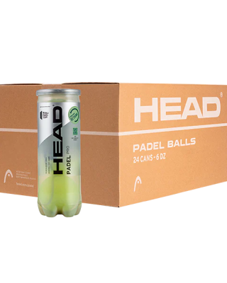 PELOTAS HEAD PADEL PRO - CAJÓN 24 BOTES - MegaPadelStore