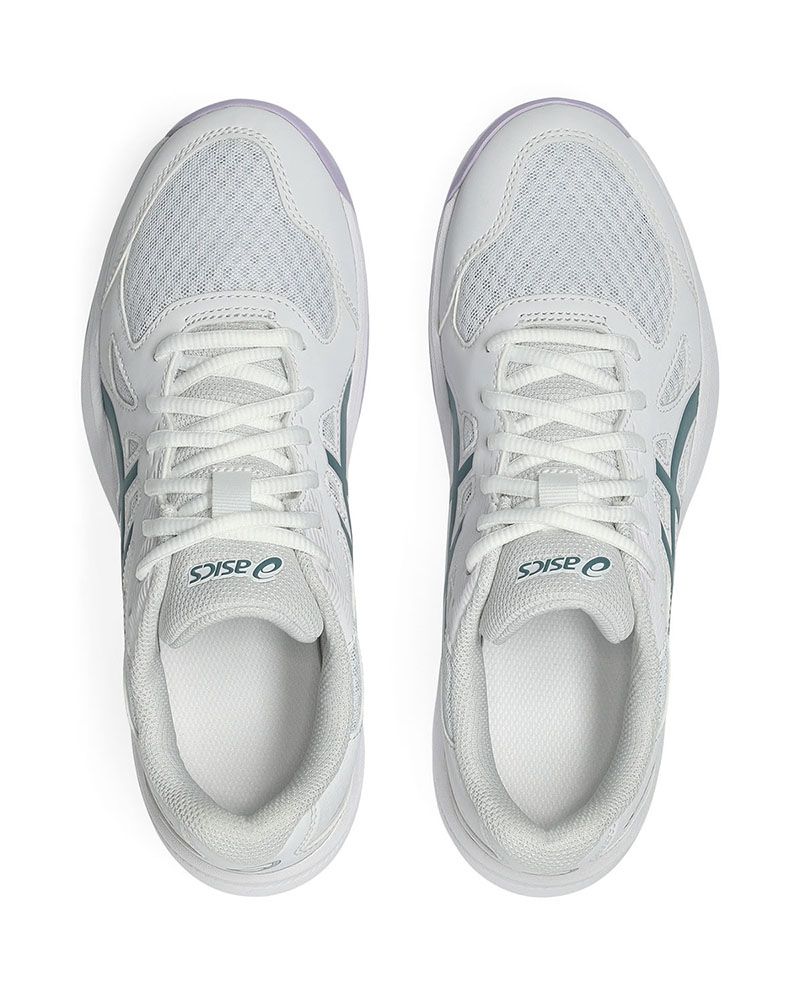 Asics Upcourt 6 Blanco Verde Mujer 1072A107-106 · vista 5