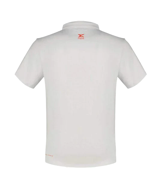 Polo NOX Team Regular Blanco 2024 - MegaPadelStore