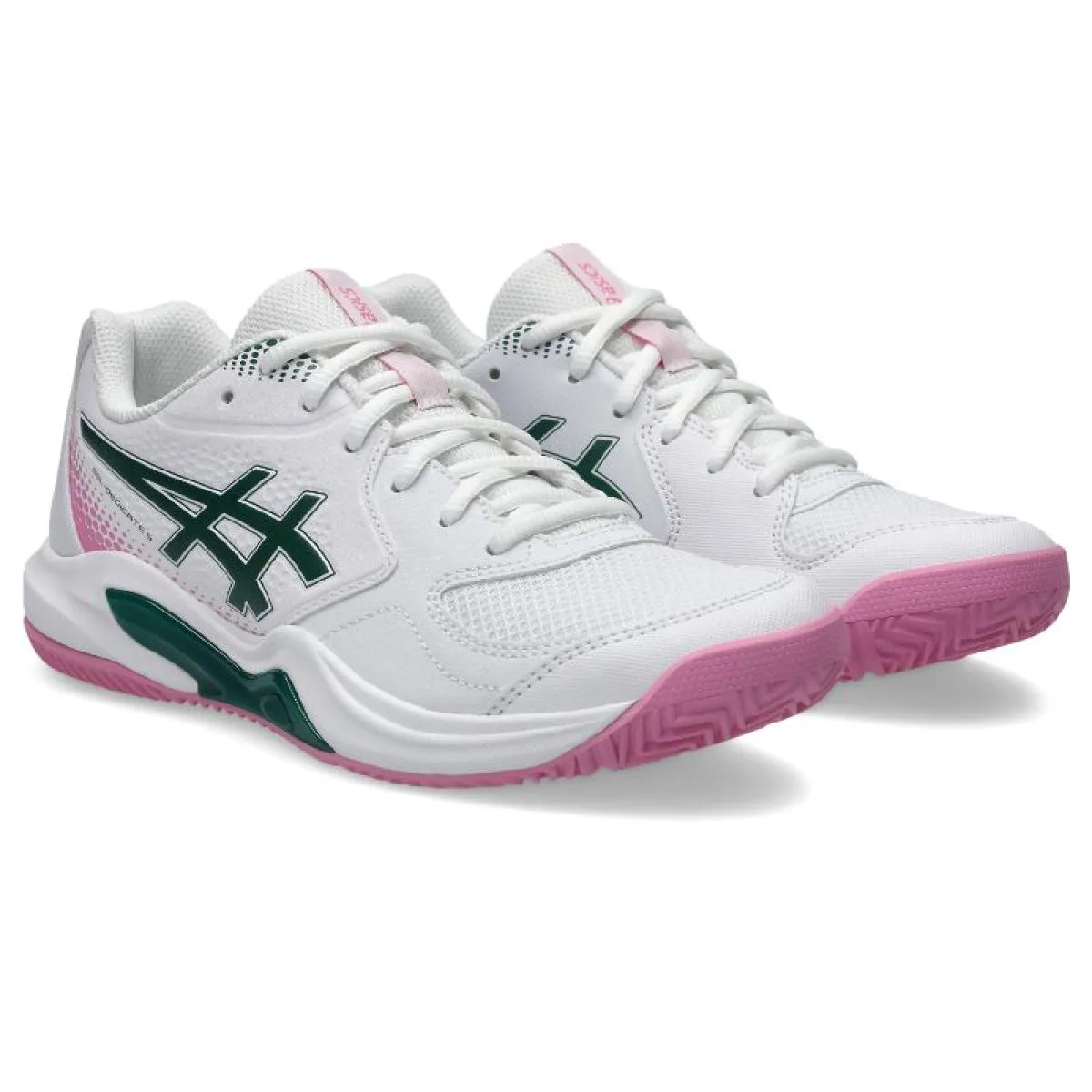 Zapatillas de Padel Asics Gel Dedicate 9 Padel Blanco Verde Mujer