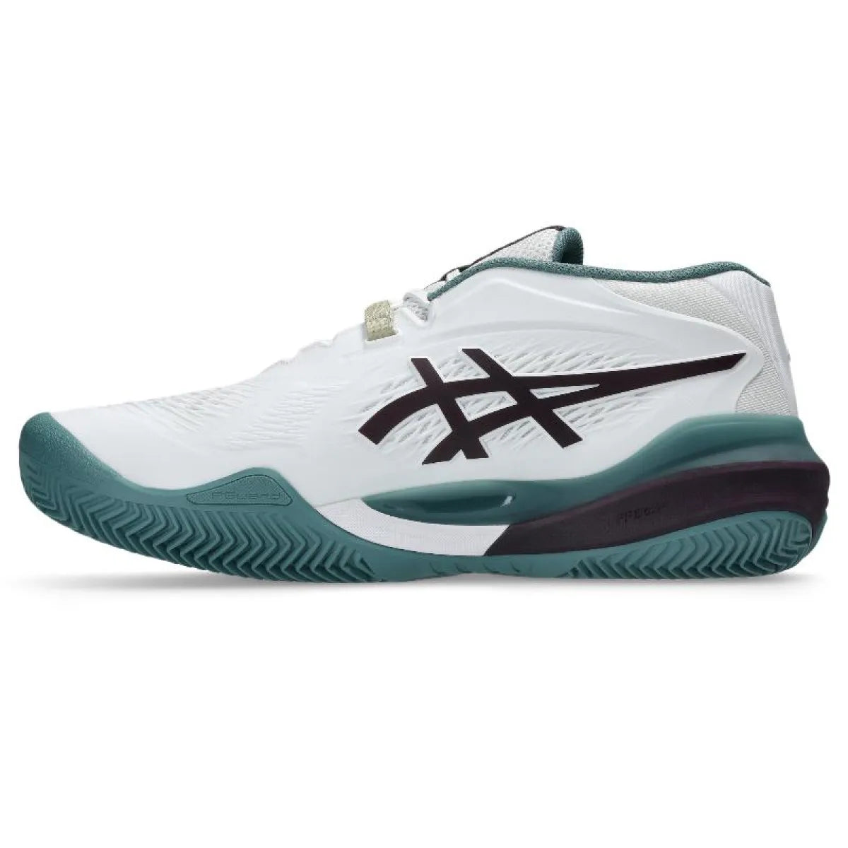 Zapatillas de Padel Asics Gel Resolution X Clay Blanco Granate Oscuro