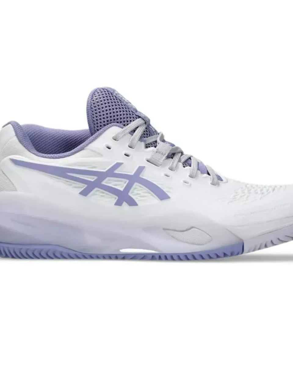 Zapatillas de Padel Asics Gel Resolution X Clay Blanco Lila Mujer