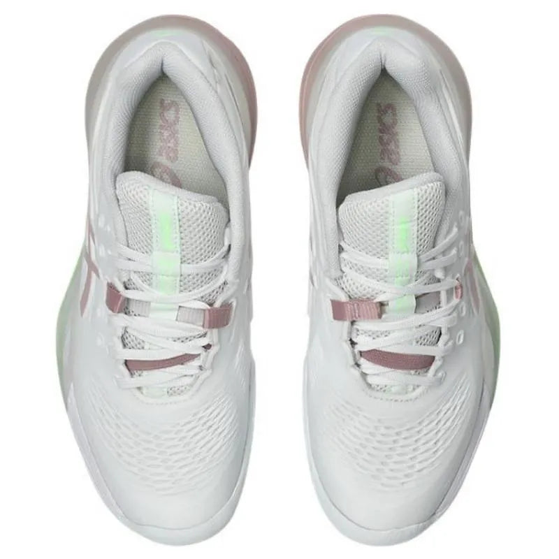 Zapatillas de Padel Asics Gel Resolution X Clay Blanco Rosa Morganita Mujer