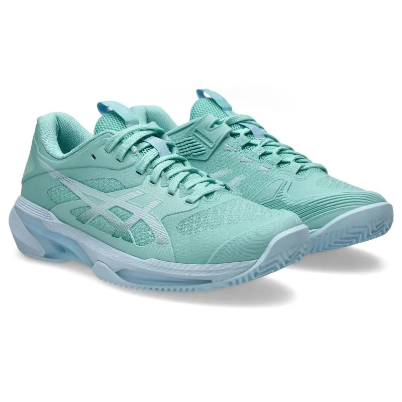 Zapatillas de Padel Asics Solution Speed Ff 4 Clay Azul Verde Mujer