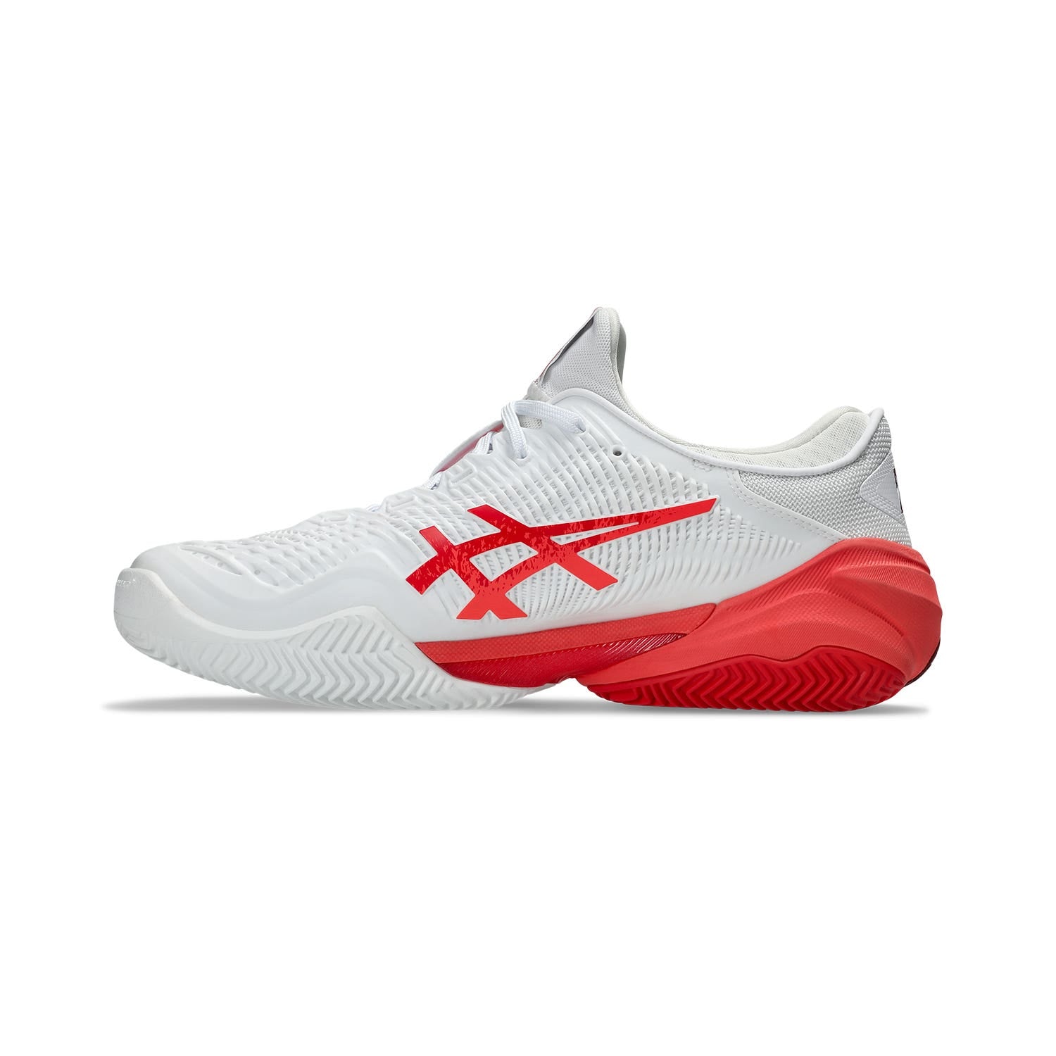Asics Court Ff 3 Novak Clay 1041a521-966 Blanco Rojo