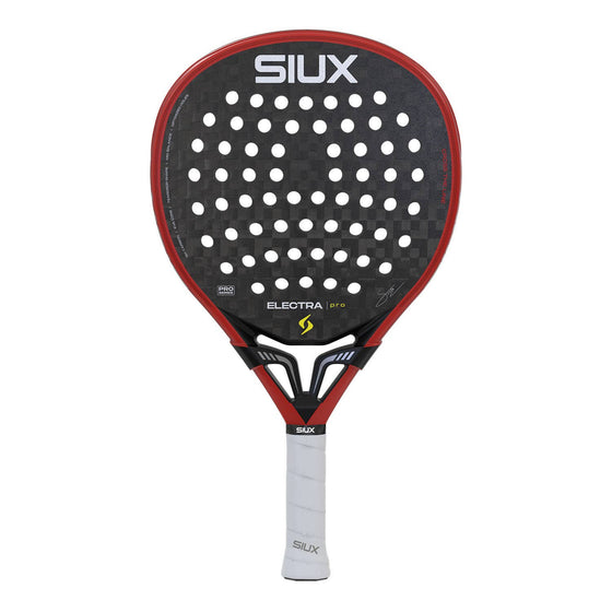 Siux Electra Pro Fire Red 2026 - vista frontal negra y roja