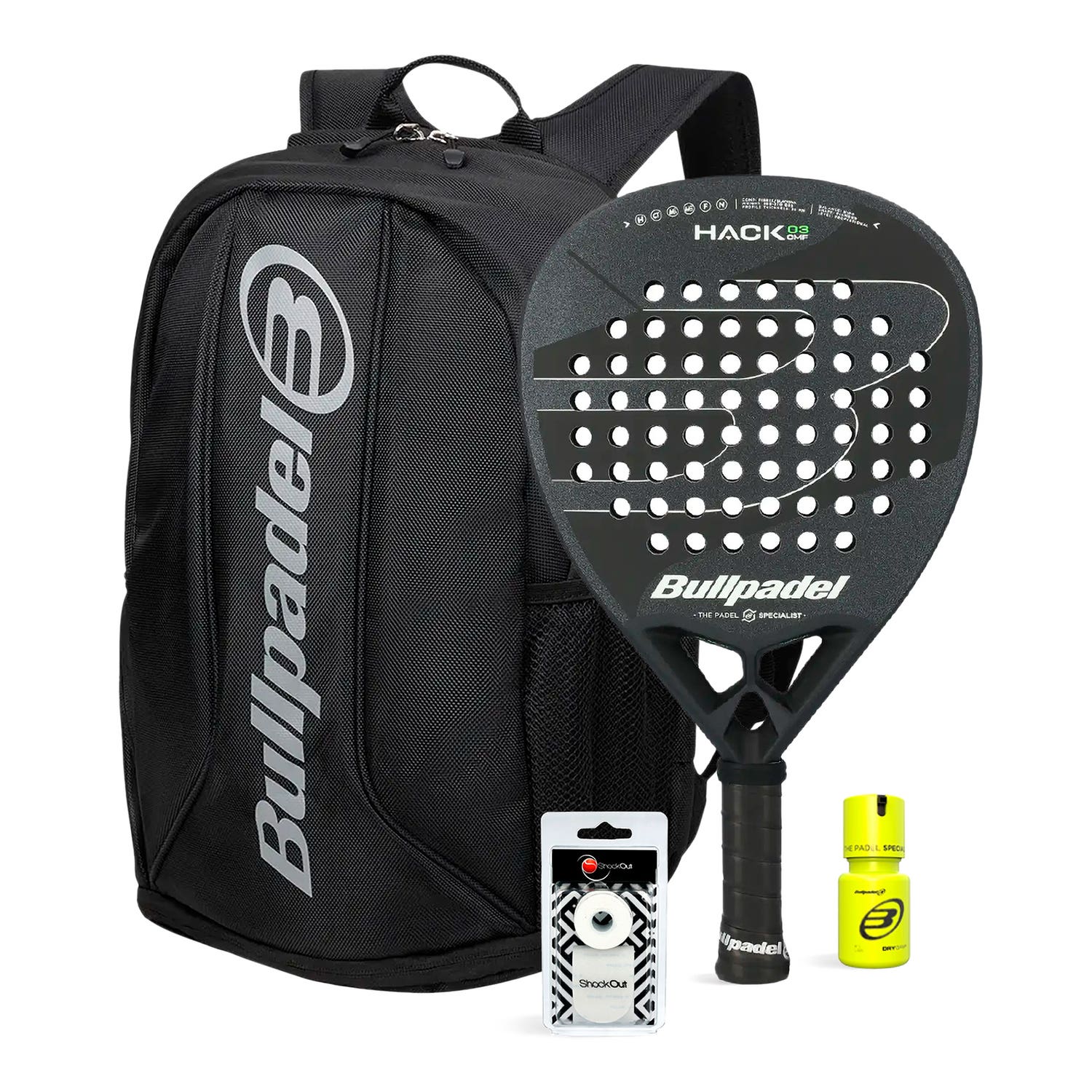 Pack Bullpadel Hack 03 Cmf Mochila Avant 2 Dry Grip