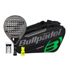 Pack Bullpdel Game Ctr Gris Paletero Negro Dry Grip