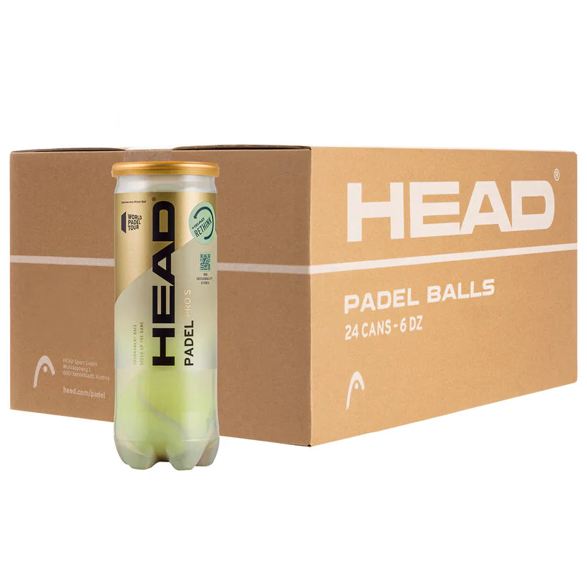 PELOTAS HEAD PADEL PRO S - CAJÓN 24 BOTES - MegaPadelStore