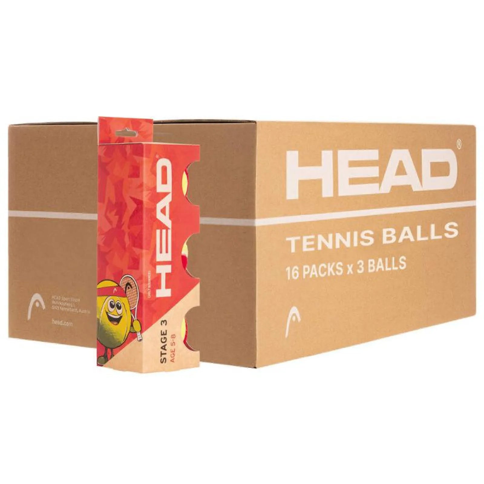 Cajon 48 Pelotas - 16 Botes de 3 Uds - Head Stage 3 Rojo