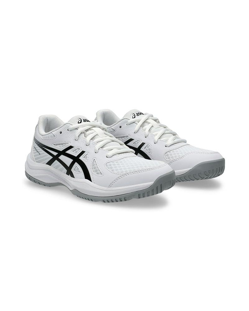 Asics Upcourt 6 GS Blanco Negro Junior 1074A045-101 · vista 2