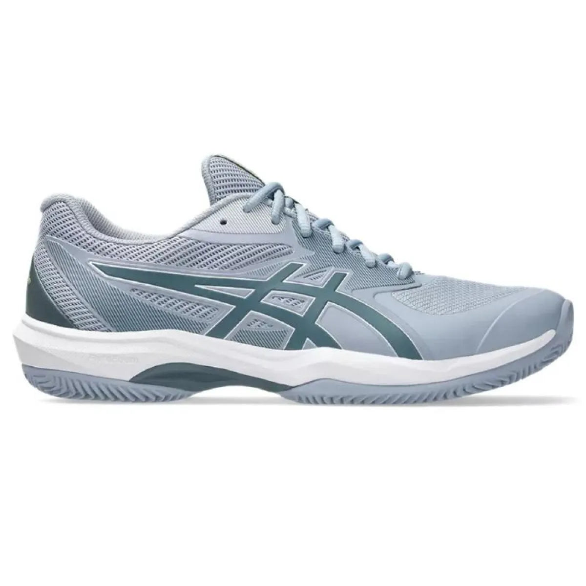 Zapatillas de Padel Asics Game Ff Clay Gris Azul Verde Acero