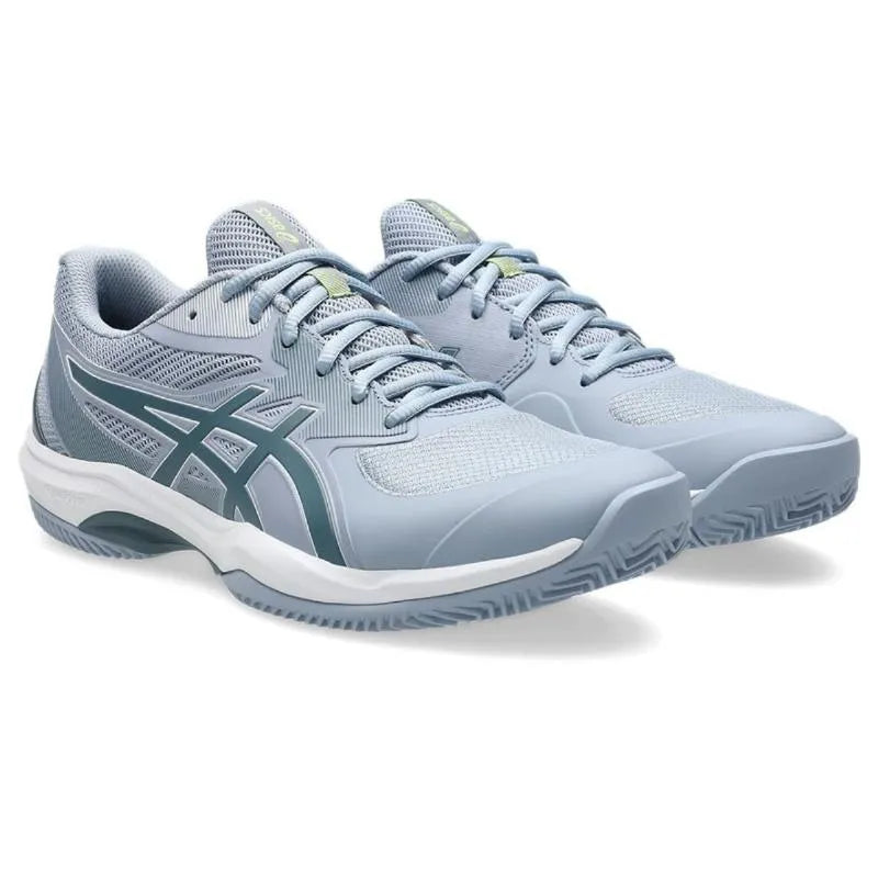 Zapatillas de Padel Asics Game Ff Clay Gris Azul Verde Acero