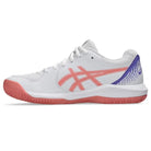 Zapatillas de Padel Asics Gel Dedicate 8 Padel Blanco Rosa Mujer