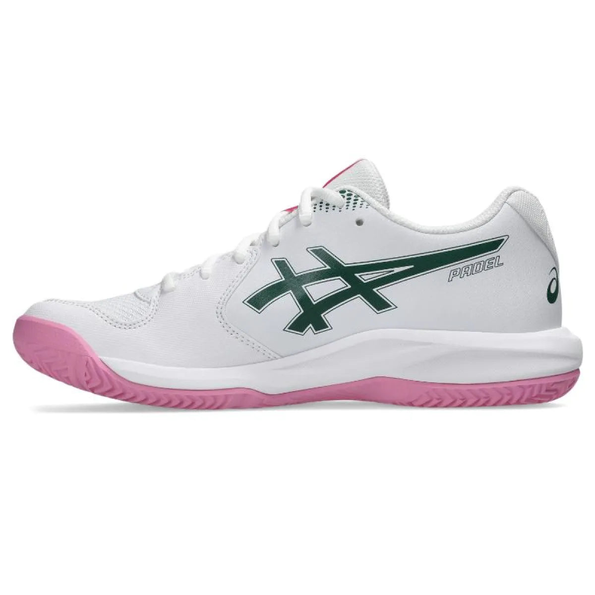 Zapatillas de Padel Asics Gel Dedicate 9 Padel Blanco Verde Mujer