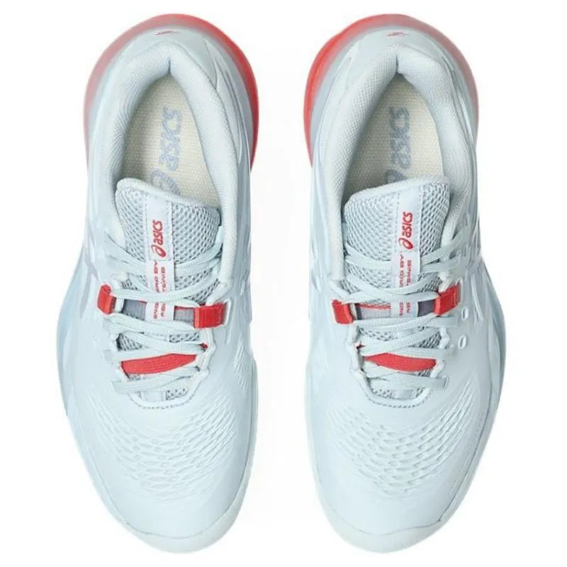 Zapatillas de Padel Asics Gel Resolution X Clay Azul Cielo Gris Mujer