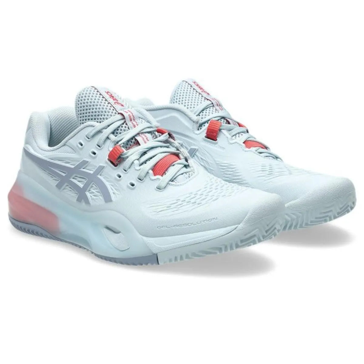 Zapatillas de Padel Asics Gel Resolution X Clay Azul Cielo Gris Mujer