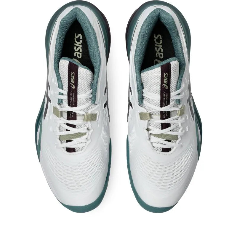 Zapatillas de Padel Asics Gel Resolution X Clay Blanco Granate Oscuro