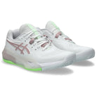 Zapatillas de Padel Asics Gel Resolution X Clay Blanco Rosa Morganita Mujer