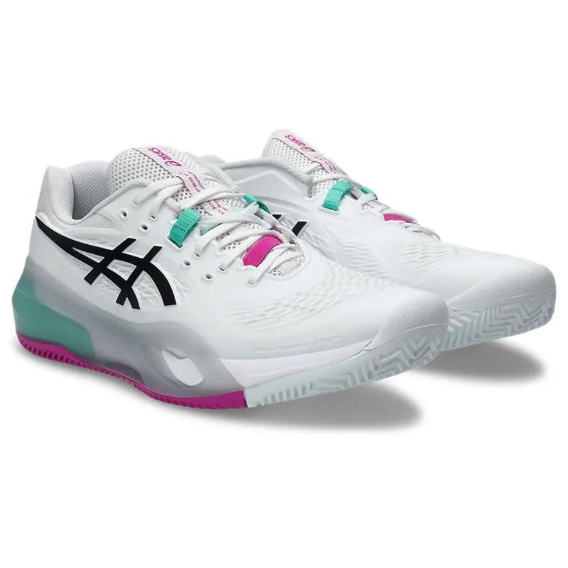 Zapatillas de Padel Asics Gel Resolution X Clay Blanco Verde Aurora