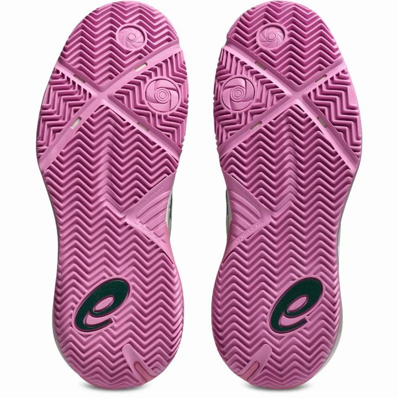Zapatillas de Padel Asics Gel Resolution X Padel Beige Verde Mujer