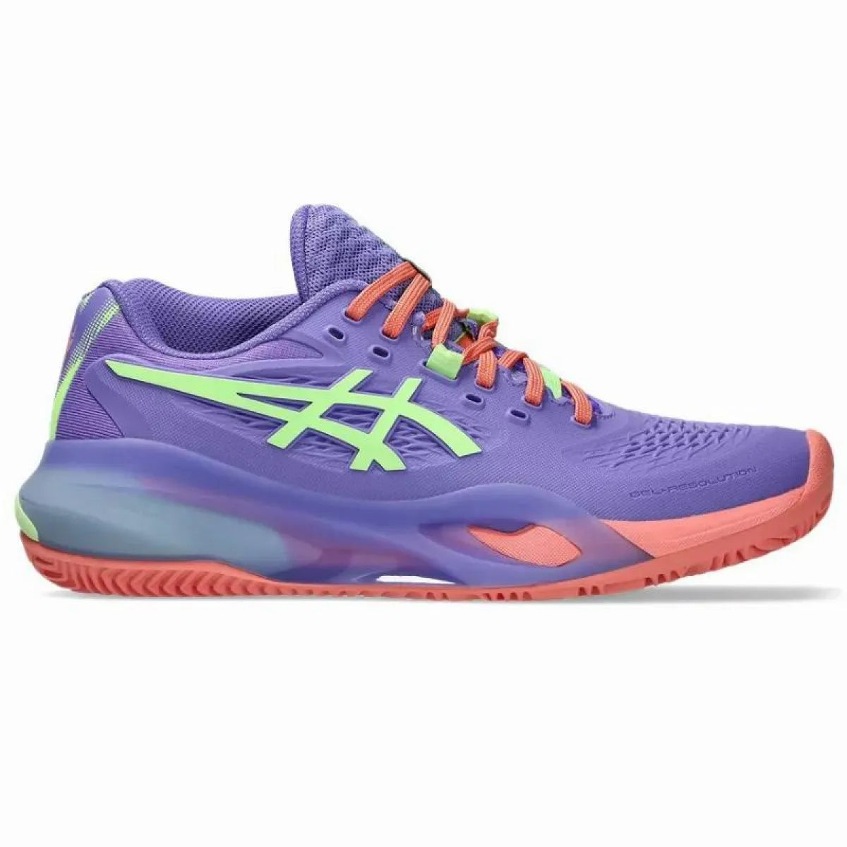 Zapatillas de Padel Asics Gel Resolution X Padel Purpura Verde Mujer