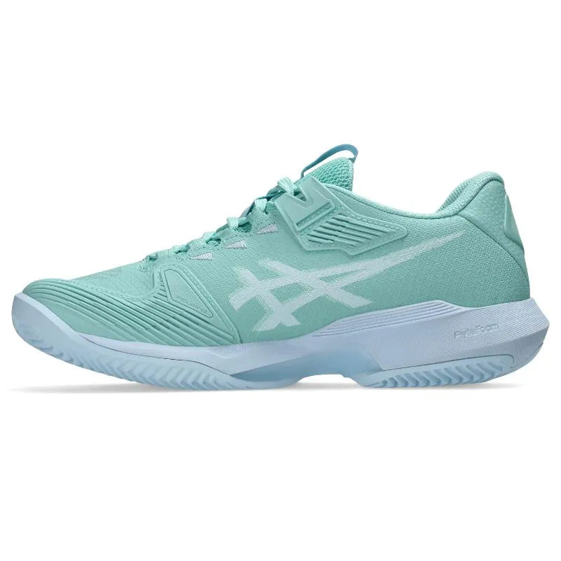 Zapatillas de Padel Asics Solution Speed Ff 4 Clay Azul Verde Mujer