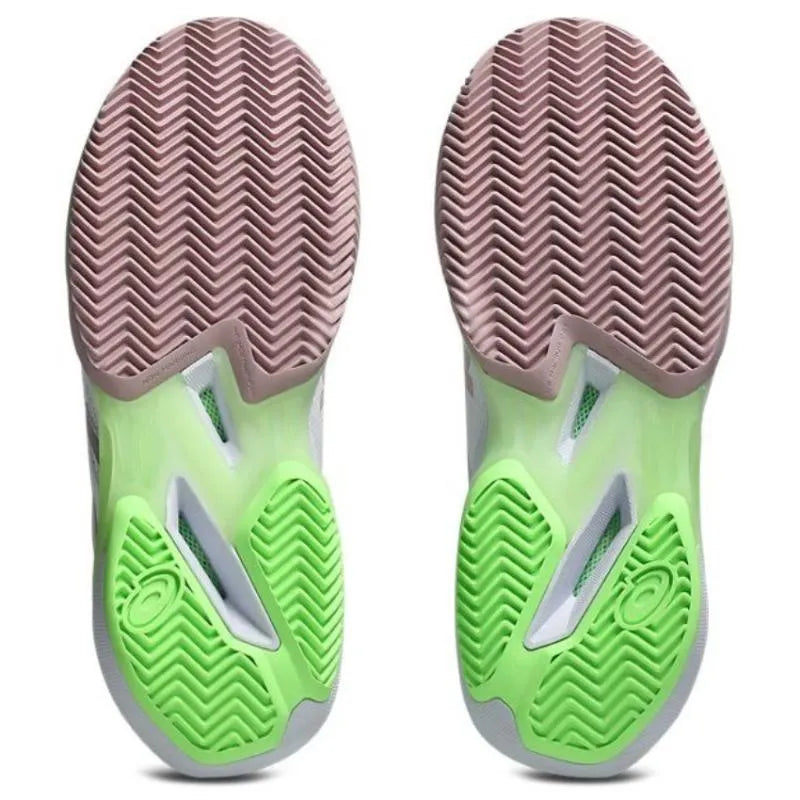 Zapatillas de Padel Asics Solution Speed Ff 4 Clay Blanco Rosa Morganita Mujer