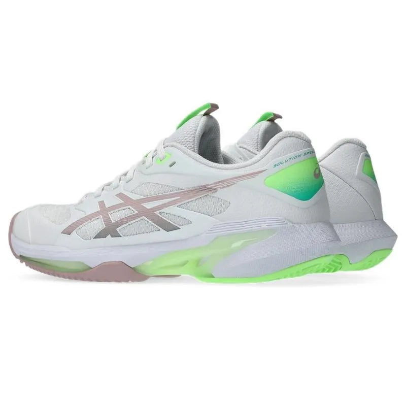 Zapatillas de Padel Asics Solution Speed Ff 4 Clay Blanco Rosa Morganita Mujer