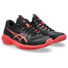 Zapatillas de Padel Asics Solution Speed Ff 4 Clay Negro Rojo Mujer